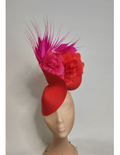 Tocados customizados en rojo y rosa - Tienda - 1