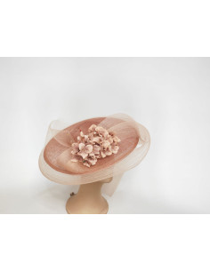 Nude Customized wedding hat - Wedding hats for women - 1