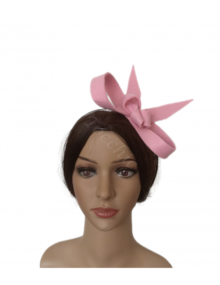 Pink bridesmaids fascinator hat - Wedding hats for women - 8