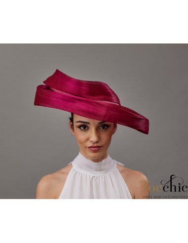 Elegant pink Kentucky derby hat for woman - Wedding hats for women - 1