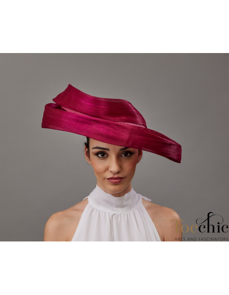 Elegant pink Kentucky derby hat for woman - Wedding hats for women - 1
