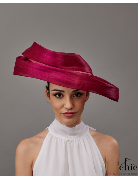 Elegant pink Kentucky derby hat for woman - Wedding hats for women - 5