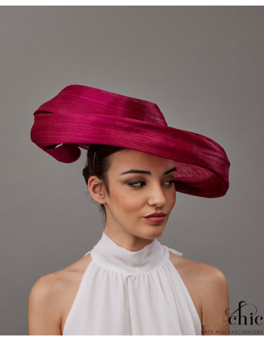 Elegant pink Kentucky derby hat for woman - Wedding hats for women - 2