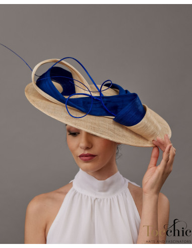 Ladies day Ascot races hat royal blue - Wedding hats for women - 2