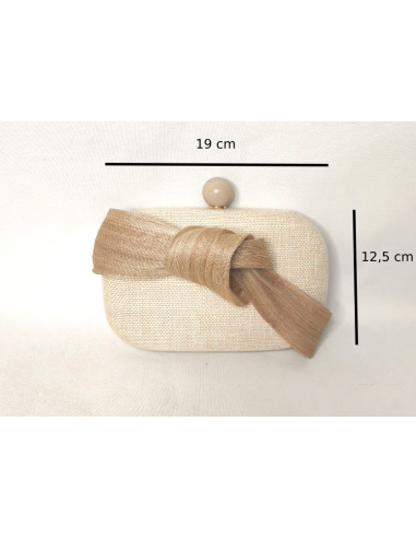 Ladies beige clutch bag - Shop - 5