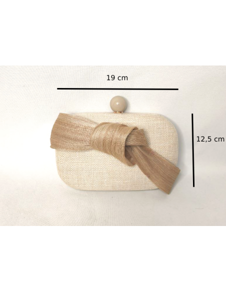 Ladies beige clutch bag - Shop - 5