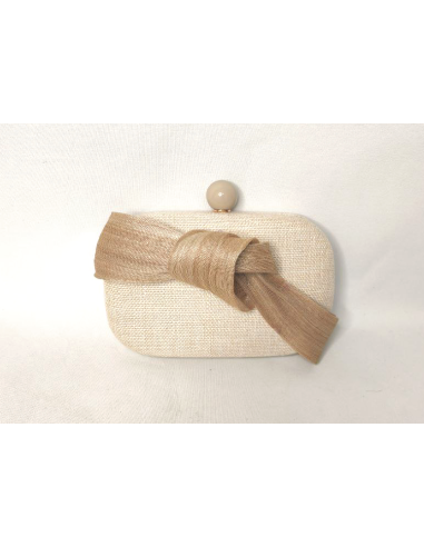 Ladies beige clutch bag - Shop - 2