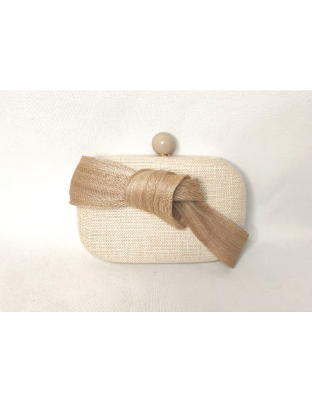 Ladies beige clutch bag - Shop - 2