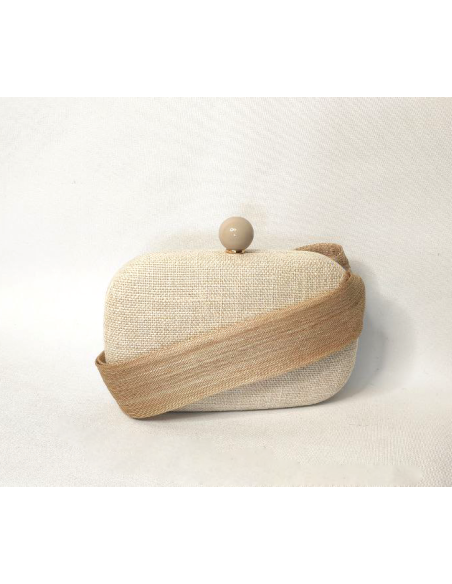 Ladies beige clutch bag - Shop - 3