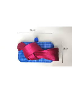Kentucky derby clutch bag royal blue and pink - Clutch bags - 1 2