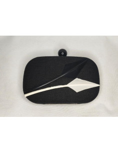 Black and white royal Ascot handbag - Clutch bags - 1