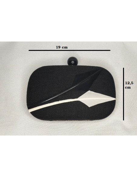 Black and white royal Ascot handbag - Clutch bags - 4