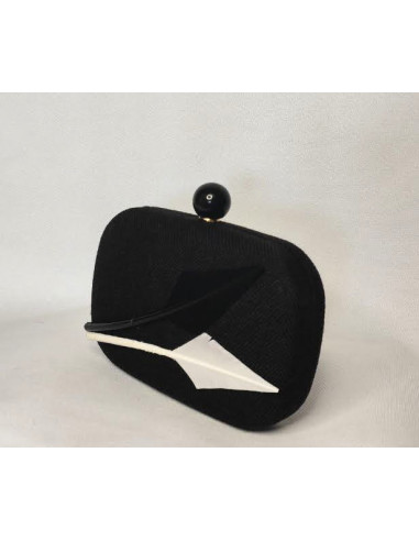 Black and white royal Ascot handbag - Clutch bags - 3