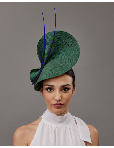 Dark green and blue Kentucky derby hat - Shop - 3