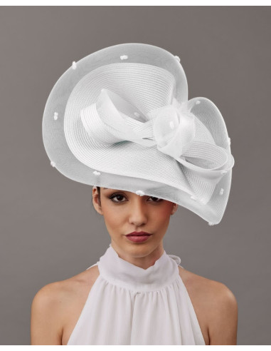 Royal Ascot hat white with veil - Shop - 3