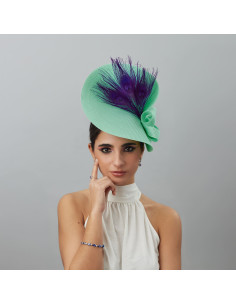 Purple derby hats for women - Wedding hats for women - 1