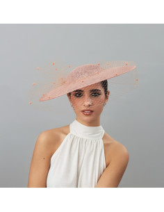 Nude wedding veil hat - Wedding hats for women - 1
