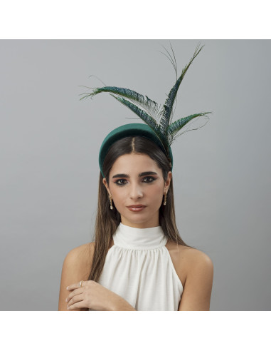 Green grooms mother wedding hat for woman - Wedding hats for women - 2