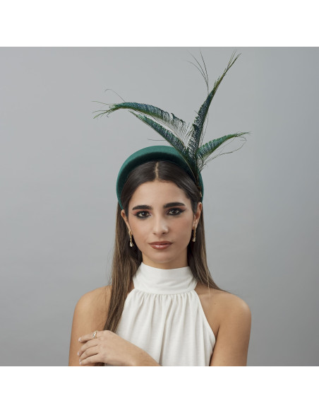 Green grooms mother wedding hat for woman - Wedding hats for women - 2