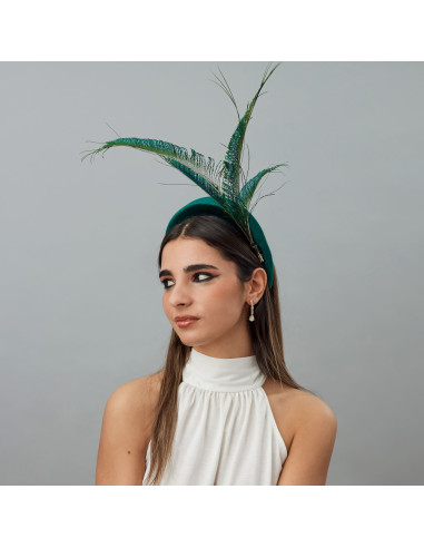 Green grooms mother wedding hat for woman - Wedding hats for women - 3