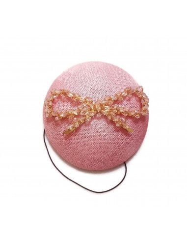 Pale Pink pillbox hat for women - Wedding hats for women - 4
