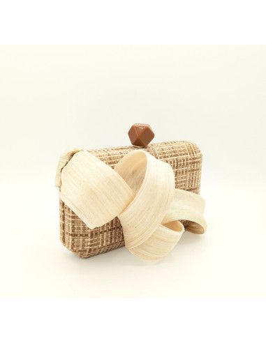 Beige neutral clutch for weddings and races - Clutch bags - 5