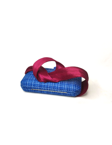 Kentucky derby clutch bag royal blue and pink - Clutch bags - 4