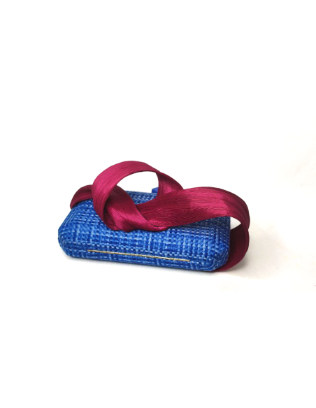 Kentucky derby clutch bag royal blue and pink - Clutch bags - 4