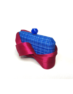 Kentucky derby clutch bag royal blue and pink - Clutch bags - 1