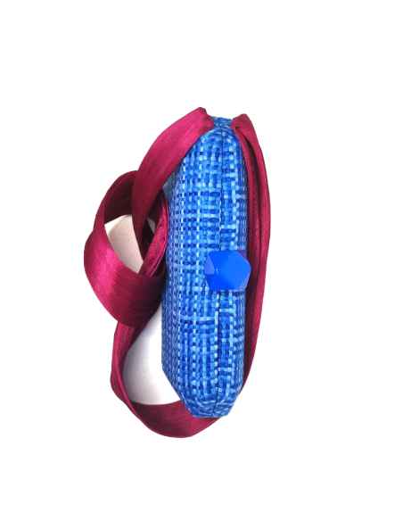 Kentucky derby clutch bag royal blue and pink - Clutch bags - 5
