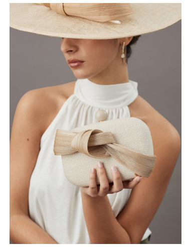 Ladies beige clutch bag - Shop - 1