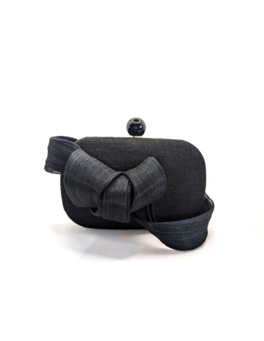 Elegante bolso clutch negro invitada perfecta de boda - Bolsos de fiesta - 4