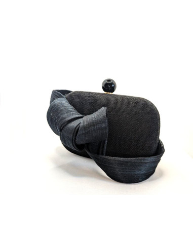 Elegante bolso clutch negro invitada perfecta de boda - Bolsos de fiesta - 5