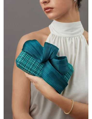 Elegante bolso clutch verde mar boda - Bolsos de fiesta - 1