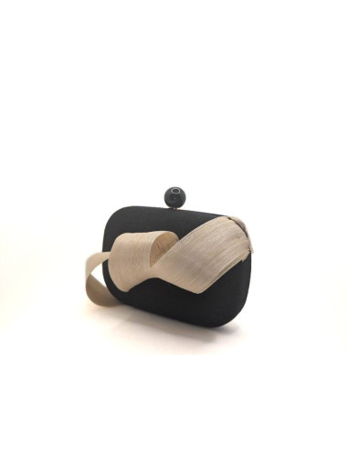 Black and beige wedding bag - Clutch bags - 1