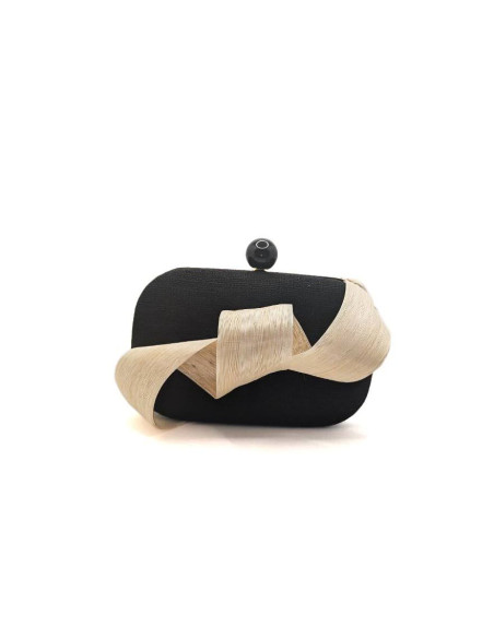 Black and beige wedding bag - Clutch bags - 5