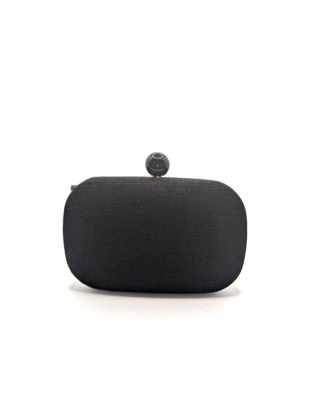 Bolso de fiesta negro con lazo - Bolsos de fiesta - 5