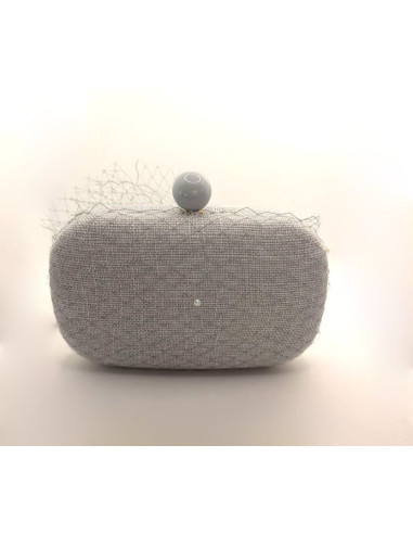 Grey original wedding bag - Clutch bags - 5