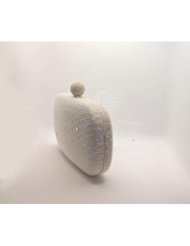 Cream original wedding bride bag - Clutch bags - 3