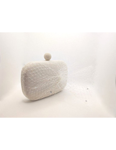 Cream original wedding bride bag - Clutch bags - 4