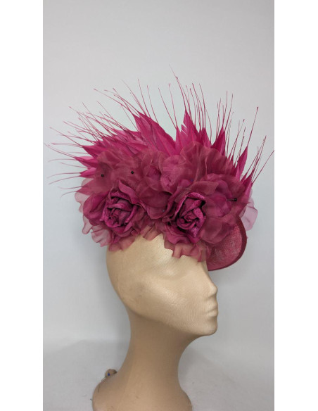 Customized green and pink two hats for woman - Cocktail hats for women - 1