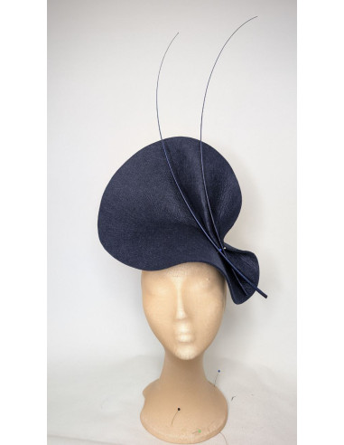 Customized navy blue hat - Wedding hats for women - 1