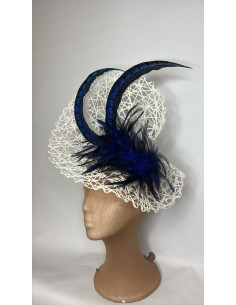 Kentucky derby hat white and green - Wedding hats for women - 1