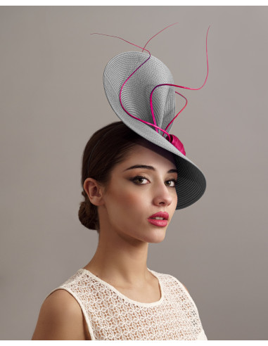 Race Day Fascinator Fuchsia - Wedding hats for women - 3