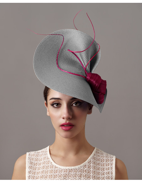 Race Day Fascinator Fuchsia - Wedding hats for women - 4