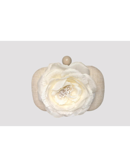 Bolso clutch invitada de boda marfil - Tienda - 3