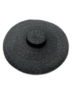 Original pamela negra para madrina de boda - Pamelas y Tocados para madrinas - 1
