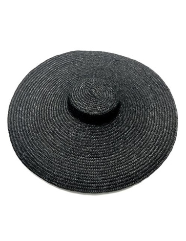 Original pamela negra para madrina de boda - Pamelas y Tocados para madrinas - 1