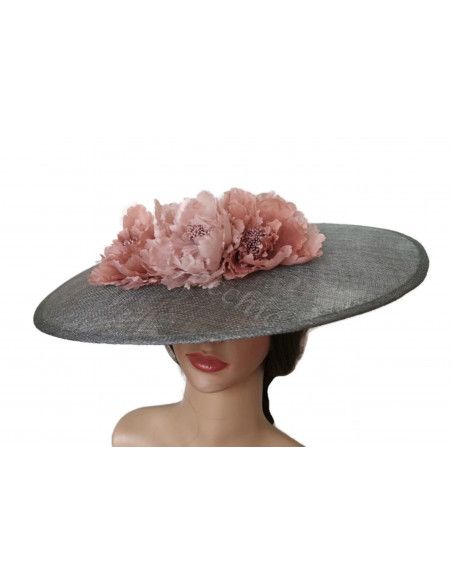 Grey and pink Kentucky derby hat - Wedding hats for women - 7 Grey and pink Kentucky derby hat - Wedding hats for women - 7