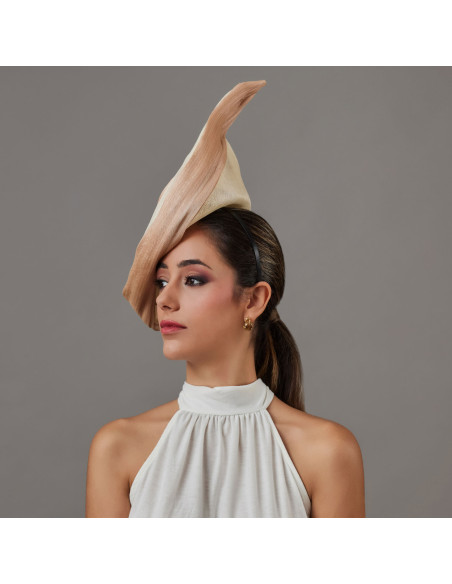 Elegant Beige and cream ladies Kentucky derby hat - Wedding hats for women - 3 Elegant Beige and cream ladies Kentucky derby hat - Wedding hats for women - 3